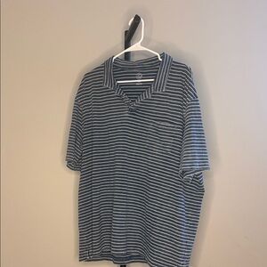 Treasure & Bond Navy & Light Blue Striped Polo Shirt Men’s Size 2XL Casual